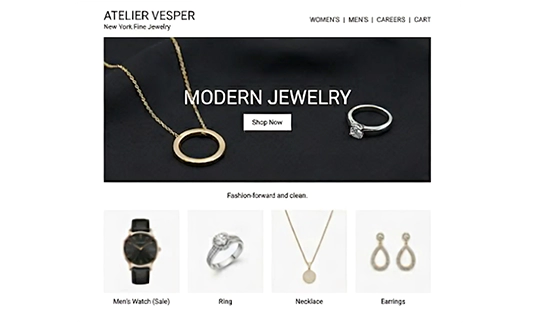 Atelier Vesper New York Jewelry Brand Product Photo Editing & Marketing Collateral Case Study before
