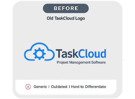 Logo Design To Perfection A Case Study Of USA SaaS Brand Transformation before