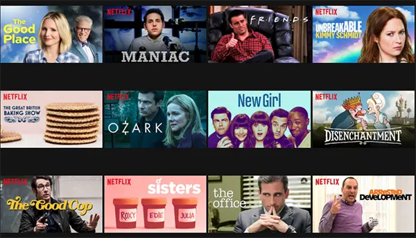 Netflix thumbnails