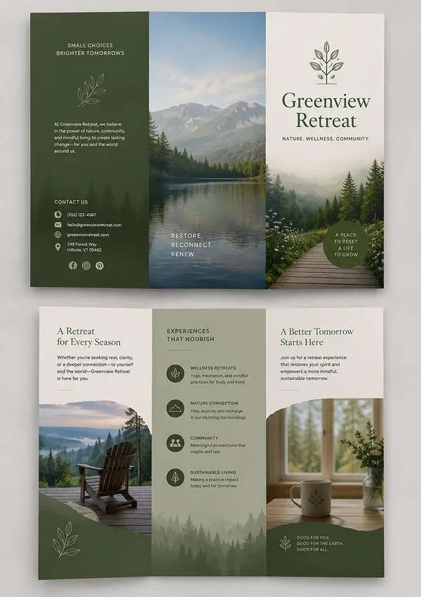 brochure size
