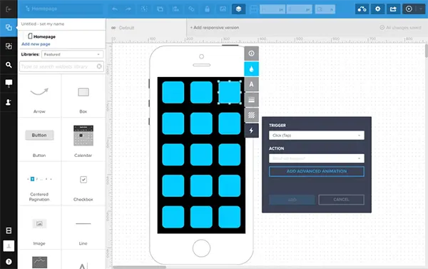 user interface design description